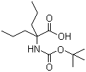 CAS # 87113-32-4, 2-[(tert-Butoxycarbonyl)amino]-2-propylpentanoic acid, N-[(1,1-Dimethylethoxy)carbonyl]-2-propylnorvaline