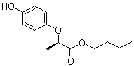 structure of CAS# 87129-32-6, 2-(2R)-(4-羟基苯氧基)丙酸丁酯
