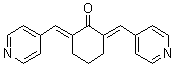 structure of CAS# 871361-88-5, (2E,6E)-2,6-二(4-吡啶基亚甲基)环己酮