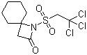 CAS # 87143-20-2, 1-[(2,2,2-Trichloroethyl)sulfonyl]-1-azaspiro[3.5]nonan-2-one