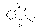 structure of CAS# 871727-77-4, (2R,4R)-4-甲基-1,2-吡咯烷二甲酸 1-(1,1-二甲基乙基)酯