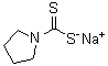 structure of CAS# 872-71-9, 1-吡咯烷二硫代甲酸钠盐