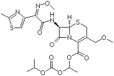 structure of CAS# 87239-81-4, Cefpodoxime proxetil