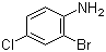 structure of CAS# 873-38-1, 2-溴-4-氯苯胺