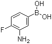 3-Amino-4-fluorophenylboronic acid molecular structure (CAS 873566-75-7)