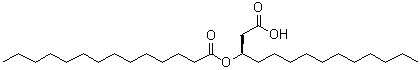 CAS # 87357-76-4, (R)-3-(Tetradecanoyloxy)tetradecanoic acid, (3R)-3-[(1-Oxotetradecyl)oxy]tetradecanoic acid, (3R)-3-Tetradecanoyloxytetradecanoic acid