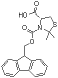 structure of CAS# 873842-06-9, (4R)-2,2-二甲基-3,4-噻唑烷二甲酸 3-(9H-芴-9-基甲基)酯