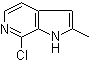 structure of CAS# 874013-97-5, 7-氯-2-甲基-1H-吡咯并[2,3-c]吡啶