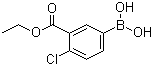 structure of CAS# 874219-46-2, 4-Chloro-3-(ethoxycarbonyl)phenylboronic acid