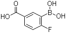 structure of CAS# 874219-59-7, 5-Carboxy-2-fluorophenylboronic acid