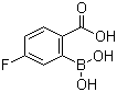 structure of CAS# 874290-62-7, 2-Carboxy-5-fluorophenylboronic acid