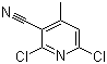 structure of CAS# 875-35-4, 3-氰基-4-甲基-2,6-二氯吡啶