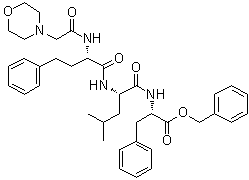 CAS # 875309-92-5, (alphaS)-alpha-[[2-(4-Morpholinyl)acetyl]amino]benzenebutanoyl-L-leucyl-L-phenylalanine phenylmethyl ester