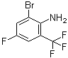 structure of CAS# 875664-27-0, 2-溴-4-氟-6-(三氟甲基)苯胺
