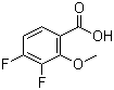 structure of CAS# 875664-52-1, 3,4-Difluoro-2-methoxybenzoic acid