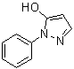 1-Phenyl-1H-pyrazol-5-ol molecular structure (CAS 876-93-7)