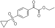 structure of CAS# 876063-40-0, 2-[4-(环丙基磺酰基)苯基]-2-氧代乙酸乙酯