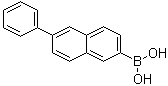 structure of CAS# 876442-90-9, (2-苯基萘-6-基)硼酸