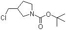 structure of CAS# 876589-13-8, 3-氯甲基吡咯烷-1-羧酸叔丁酯