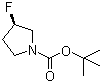 structure of CAS# 876617-25-3, (3R)-3-氟吡咯烷-1-甲酸叔丁酯
