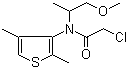 CAS # 87674-68-8, Dimethenamid, 2-Chloro-N-(2,4-dimethyl-3-thienyl)-N-(2-methoxy-1-methylethyl)acetamide