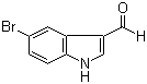 CAS # 877-03-2, 5-Bromoindole-3-carboxaldehyde, 5-Bromo-1H-indole-3-carbaldehyde