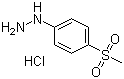 CAS # 877-66-7, [4-(Methylsulfonyl)phenyl]hydrazine hydrochloride, 4-(Methylsulfonyl)phenylhydrazine hydrochloride