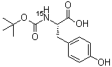 CAS # 87713-11-9, N-[(1,1-Dimethylethoxy)carbonyl]-L-tyrosine-15N