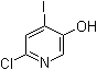 structure of CAS# 877133-58-9, 2-Chloro-5-hydroxy-4-iodopyridine