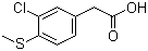 3-Chloro-4-(methylthio)phenylacetic acid molecular structure (CAS 87776-75-8)