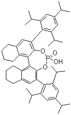 structure of CAS# 878111-20-7, (11bS)-8,9,10,11,12,13,14,15-八氢-4-羟基-2,6-二[2,4,6-三(1-甲基乙基)苯基]-二萘并[2,1-d:1',2'-f][1,3,2]二氧杂磷杂卓 4-氧化物