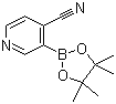 structure of CAS# 878194-91-3, 4-氰基吡啶-3-硼酸频哪醇酯