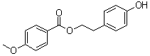 structure of CAS# 87932-34-1, 4-Methoxybenzoic acid 2-(4-hydroxyphenyl)ethyl ester