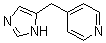CAS # 87976-03-2, Immethridine, 4-(1H-Imidazol-5-ylmethyl)pyridine