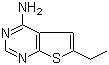 structure of CAS# 879873-49-1, 6-乙基噻吩并[2,3-d]嘧啶-4-胺