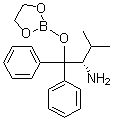 structure of CAS# 879981-94-9, (S)-1-(1,3,2-二氧杂戊硼烷-2-基氧基)-3-甲基-1,1-二苯基丁烷-2-胺