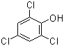 structure of CAS# 88-06-2, 2,4,6-Trichlorophenol