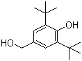 structure of CAS# 88-26-6, 3,5-Di-tert-butyl-4-hydroxybenzyl alcohol
