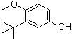 CAS # 88-32-4, 2-tert-Butyl-4-hydroxyanisole, 4-Methoxy-3-tert-butylphenol, tert-Butyl-3-methoxy-4-phenol