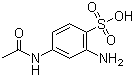 4-Acetamido-2-aminobenzenesulfonic acid molecular structure (CAS 88-64-2)
