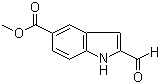 structure of CAS# 880360-85-0, 2-甲酰基-1H-吲哚-5-羧酸甲酯