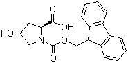 structure of CAS# 88050-17-3, Fmoc-L-羟脯氨酸