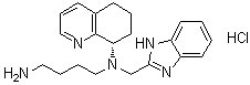 structure of CAS# 880549-30-4, N-(1H-苯并咪唑-2-基甲基)-N-[(8S)-5,6,7,8-四氢-8-喹啉基]-1,4-丁二胺单盐酸盐