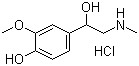 structure of CAS# 881-95-8, (+/-)-变肾上腺素盐酸盐