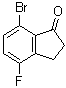 structure of CAS# 881189-73-7, 7-Bromo-4-fluoro-2,3-dihydro-1H-inden-1-one