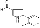 structure of CAS# 881674-56-2, 5-(2-氟苯基)-1H-吡咯-3-甲醛