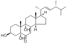 CAS # 88191-14-4, 3,5,9-Trihydroxyergosta-7,22-dien-6-one, 3beta,5alpha,9alpha-Trihydroxy-(22E,24R)-ergosta-7,22-dien-6-one