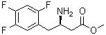 structure of CAS# 881995-69-3, (betaR)-beta-Amino-2,4,5-trifluorobenzenebutanoic acid methyl ester