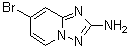 structure of CAS# 882521-63-3, 7-Bromo-[1,2,4]triazolo[1,5-a]pyridin-2-amine