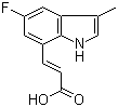 CAS # 882999-50-0, (2E)-3-(5-Fluoro-3-methyl-1H-indol-7-yl)-2-propenoic acid
